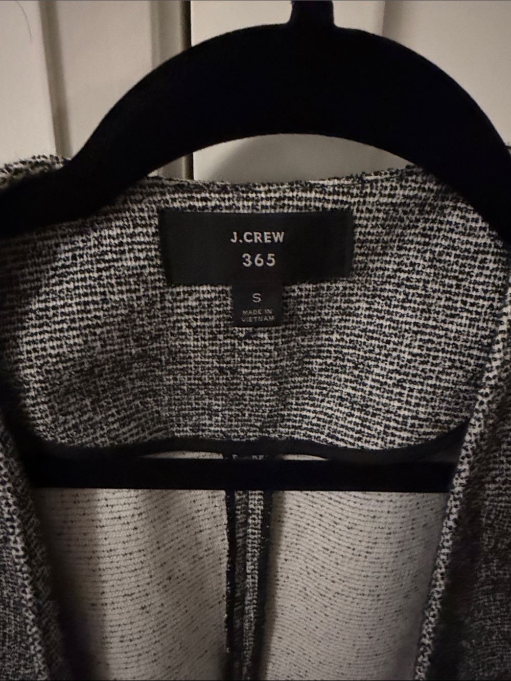 J. Crew Gray Open-Front Knit Blazer with Patch Pockets - Picture 2 of 5